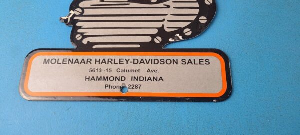 Vintage Harley Davidson Motorcycles Sign - USA Engine Repair Service Gas Sign - Image 12