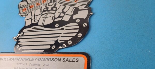 Vintage Harley Davidson Motorcycles Sign - USA Engine Repair Service Gas Sign - Image 9