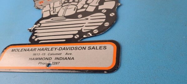 Vintage Harley Davidson Motorcycles Sign - USA Engine Repair Service Gas Sign - Image 10