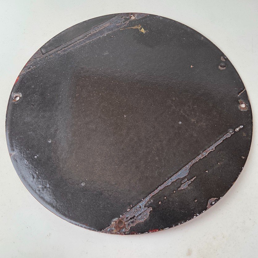 Vintage Mohawk Gasoline Sign - Gas Porcelain Service Native American Indian Sign - Image 7