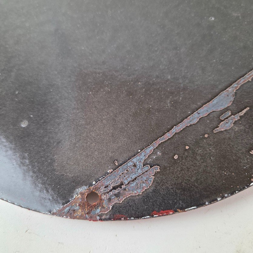 Vintage Mohawk Gasoline Sign - Gas Porcelain Service Native American Indian Sign - Image 8