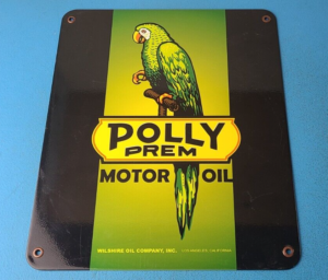 Vintage Polly Motor Oil Sign Gasoline Pump Parrot Sign 305883220326