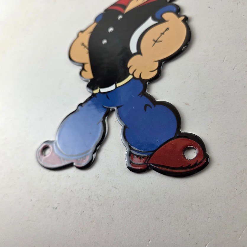 Vintage Popeye Porcelain Sign - Piggly Wiggly General Store Gas Sign - Image 14