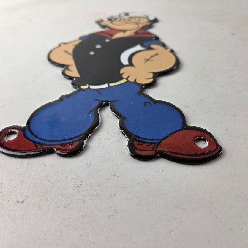 Vintage Popeye Porcelain Sign - Piggly Wiggly General Store Gas Sign - Image 10