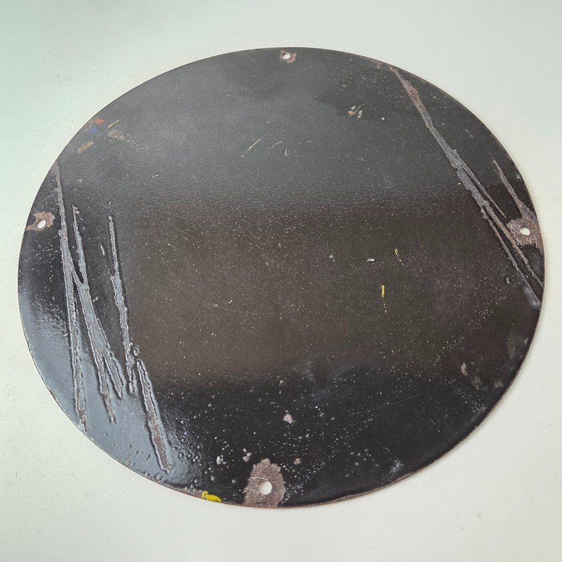 Vintage Porcelain Gas Oil Service Flintstones Advertising Sign - Image 7