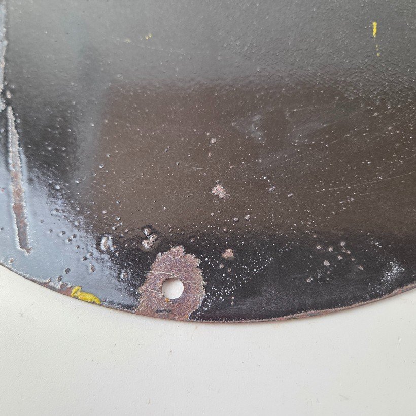 Vintage Porcelain Gas Oil Service Flintstones Advertising Sign - Image 8