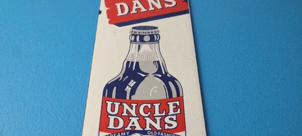 Vintage Root Beer Porcelain Sign Uncle Dans Old Fashion Beverage Gas Pump Sign 305730474826 11