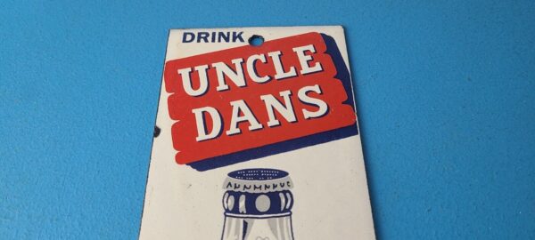 Vintage Root Beer Porcelain Sign Uncle Dans Old Fashion Beverage Gas Pump Sign 305730474826 12