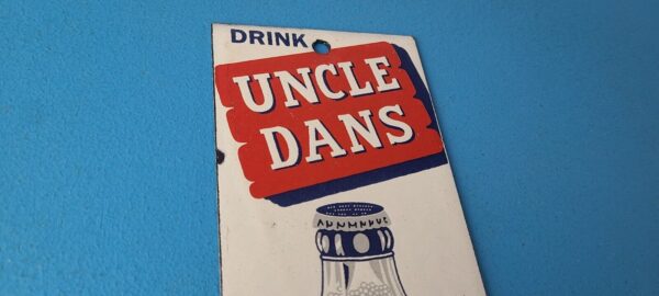 Vintage Root Beer Porcelain Sign Uncle Dans Old Fashion Beverage Gas Pump Sign 305730474826 4