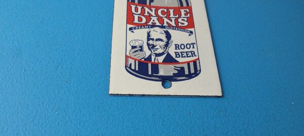 Vintage Root Beer Porcelain Sign Uncle Dans Old Fashion Beverage Gas Pump Sign 305730474826 6