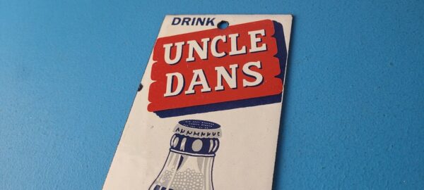 Vintage Root Beer Porcelain Sign Uncle Dans Old Fashion Beverage Gas Pump Sign 305730474826 7