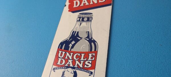 Vintage Root Beer Porcelain Sign Uncle Dans Old Fashion Beverage Gas Pump Sign 305730474826 8