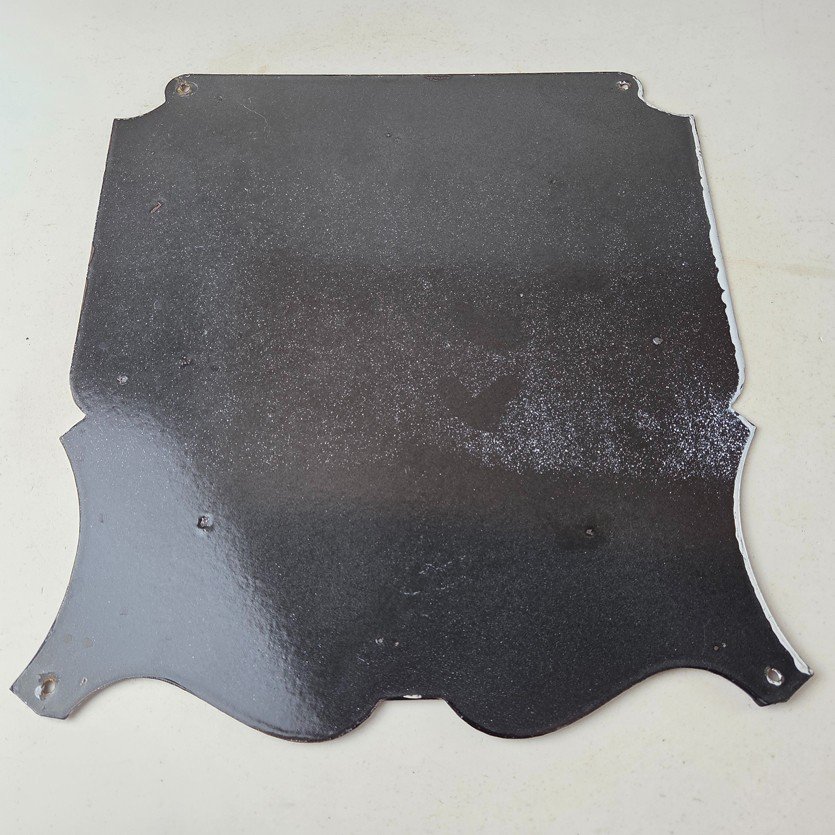 Vintage Route 66 Coca Cola Porcelain Sign - Curb Service Soda Diner Pump Sign - Image 7