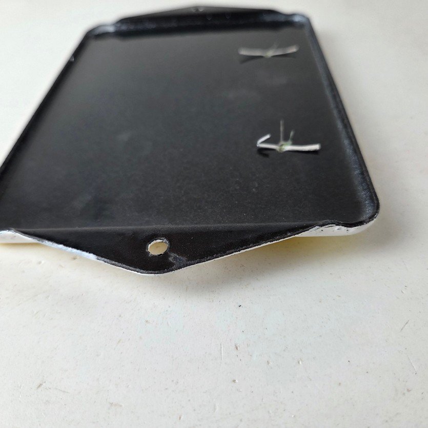 Vintage Shell Porcelain Sign - Green Streak Gasoline Pump Ad Sign On Thermometer - Image 9