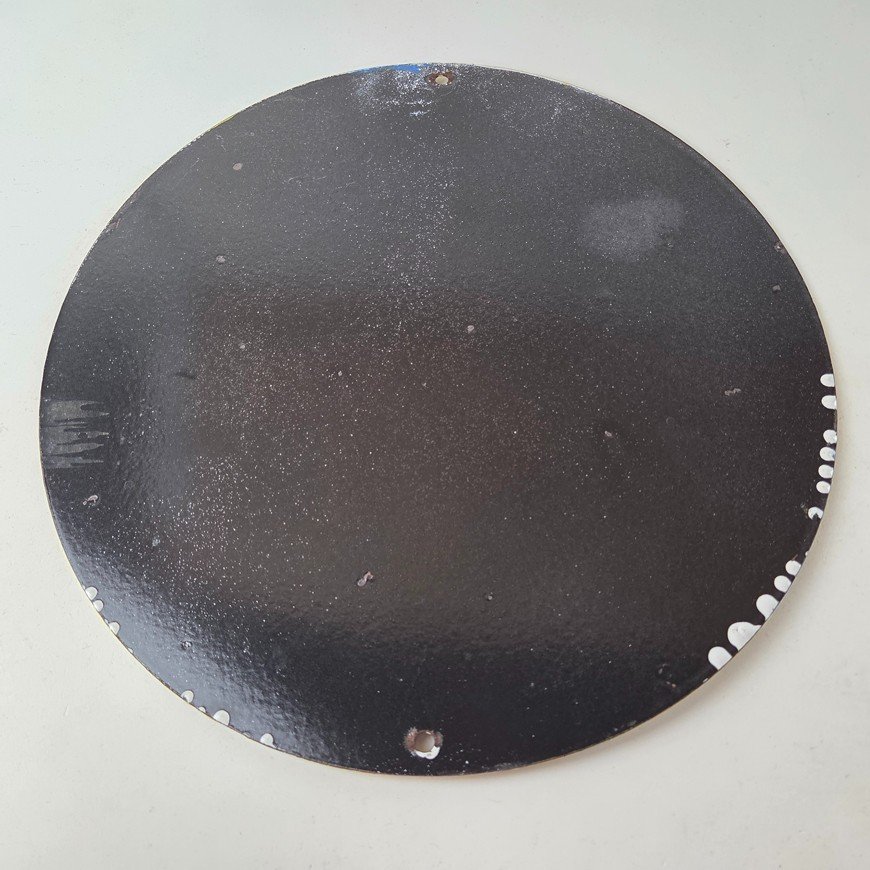 Vintage Skunk Oil Sign - Porcelain Service Station Gas Pump Plate Sign - Image 7