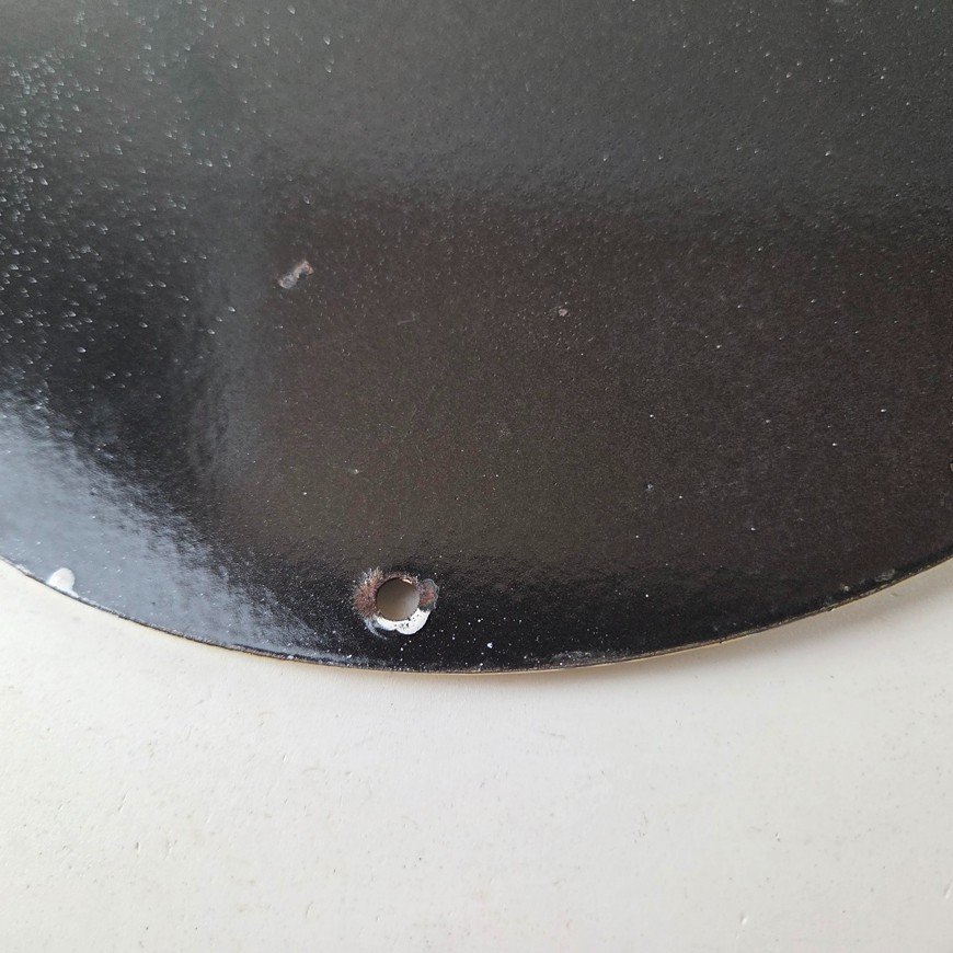 Vintage Skunk Oil Sign - Porcelain Service Station Gas Pump Plate Sign - Image 8