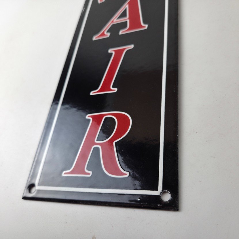 Vintage Texas Sign - Free Air Texaco Gasoline Pump Shop Porcelain Sign - Image 14