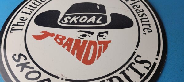 Vintage Tobacco Sign Porcelain Skoal Bandit Pouches Gas Oil Pump Plate Sign 305792916316 11