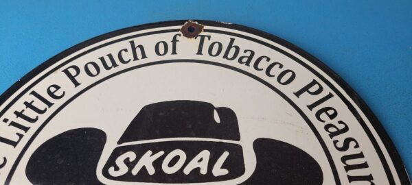 Vintage Tobacco Sign Porcelain Skoal Bandit Pouches Gas Oil Pump Plate Sign 305792916316 12