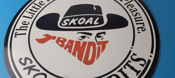 Vintage Tobacco Sign Porcelain Skoal Bandit Pouches Gas Oil Pump Plate Sign 305792916316 3