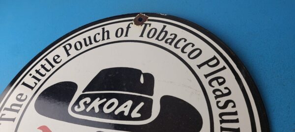 Vintage Tobacco Sign Porcelain Skoal Bandit Pouches Gas Oil Pump Plate Sign 305792916316 7