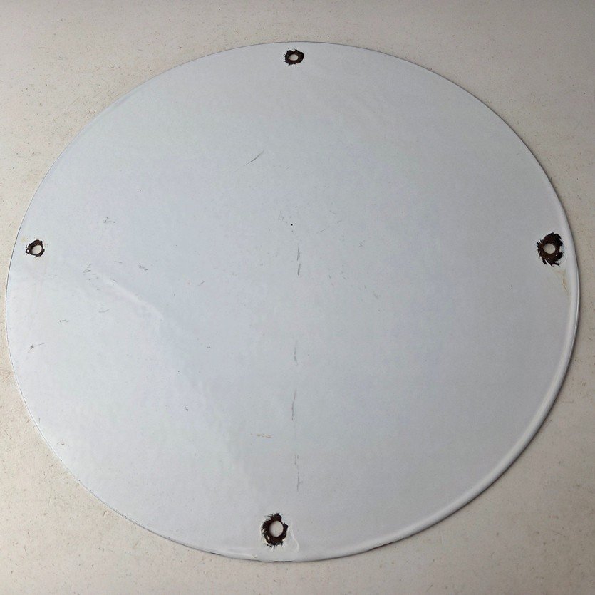 Vintage Air Ace Sign - Fly Aviation Aviator Skull Service Gas Porcelain Sign - Image 7