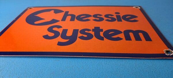 Vintage Chessie System Railroad Sign Porcelain Model Train Station Hobby Sign 305702917717 10