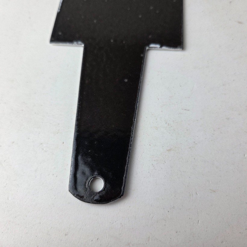 Vintage Clean Rest Rooms Porcelain Sign - Torch Flame Women Sign - Image 8