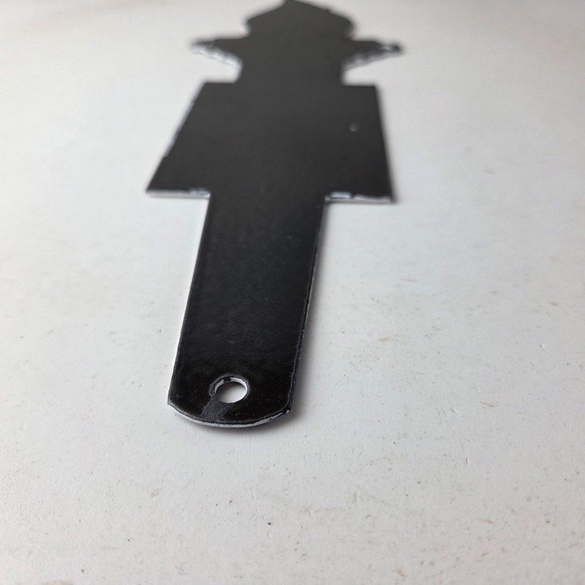 Vintage Clean Rest Rooms Porcelain Sign - Torch Flame Women Sign - Image 9