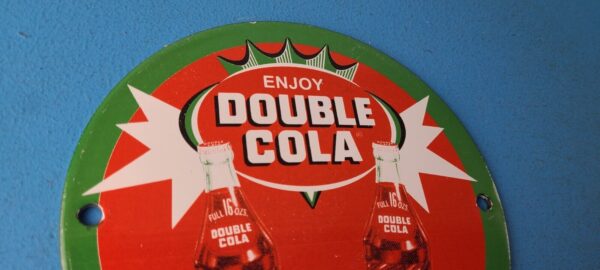 Vintage Double Cola Sign Soda Cola Beverage Gas Service Station Porcelain Sign 305786722937 4