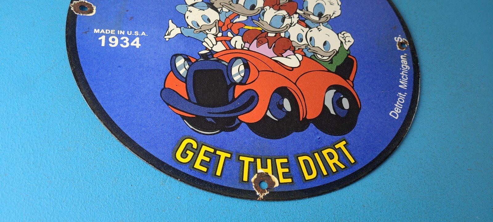 Vintage Eureka Vacuum Sign - Shop Shop Porcelain Store Display Gas Station Sign - Image 7