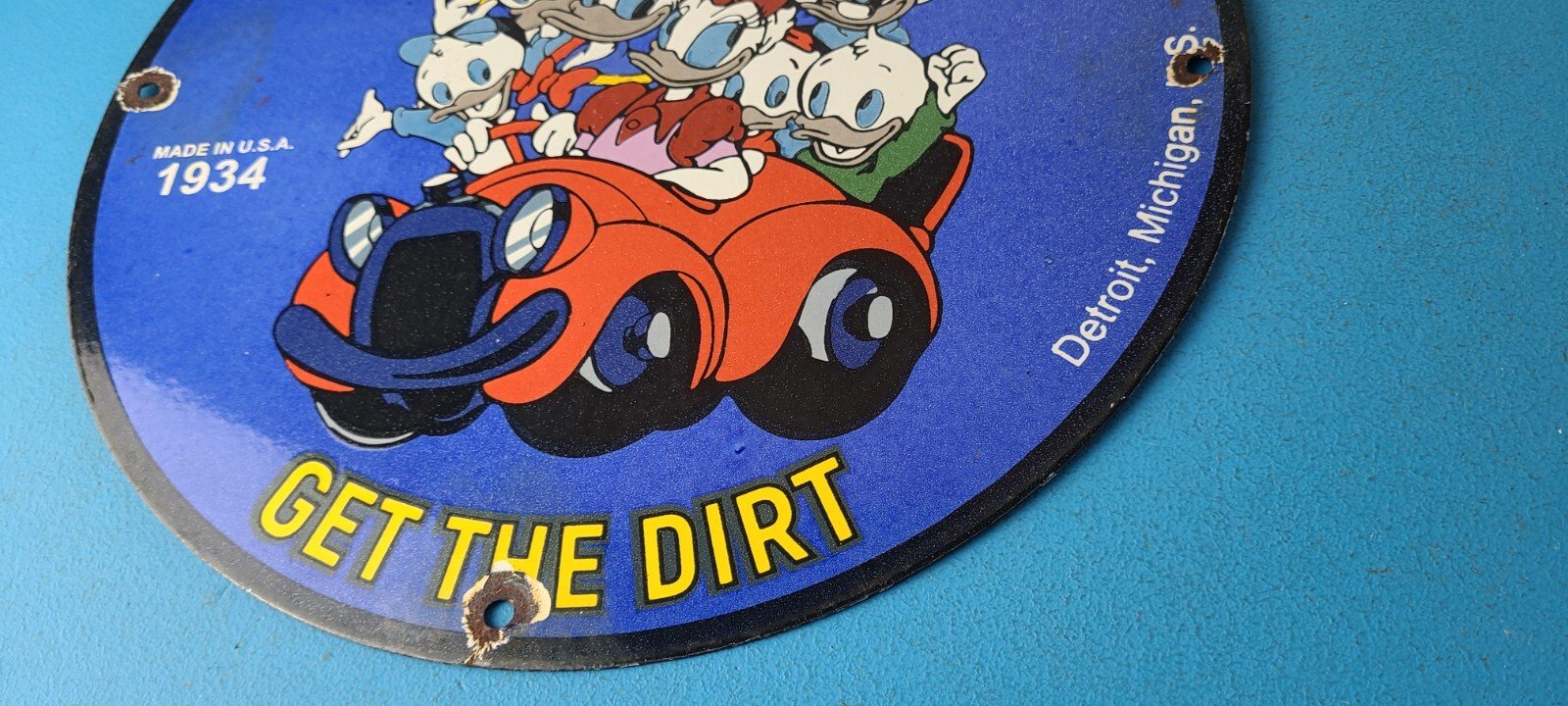 Vintage Eureka Vacuum Sign - Shop Shop Porcelain Store Display Gas Station Sign - Image 10