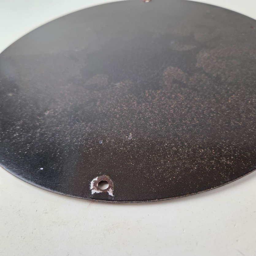 Vintage Harbor Gasoline Sign - Bomber Girl Gas Pump Motor Oil Porcelain Sign - Image 9