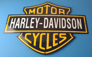 Vintage Harley Davidson Motorcycles Sign Porcelain Gas Service Station Sign 305903959657