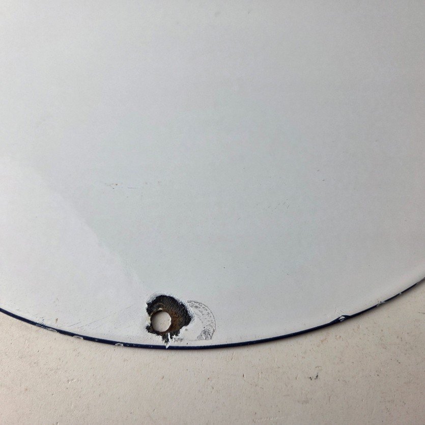 Vintage Mohawk Gasoline Sign - Porcelain American Indian Gas Motor Oil Pump Sign - Image 8