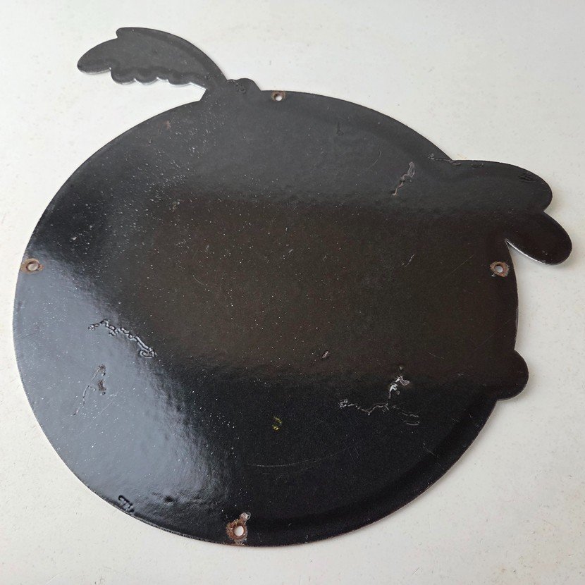 Vintage Mopar Plymouth Porcelain Sign - Road Runner Auto Shop Gas Pump Sign - Image 7