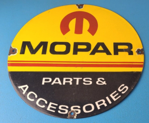 Vintage Mopar Sign Parts Accessories Racing Auto Gas Porcelain Sign 305895149387