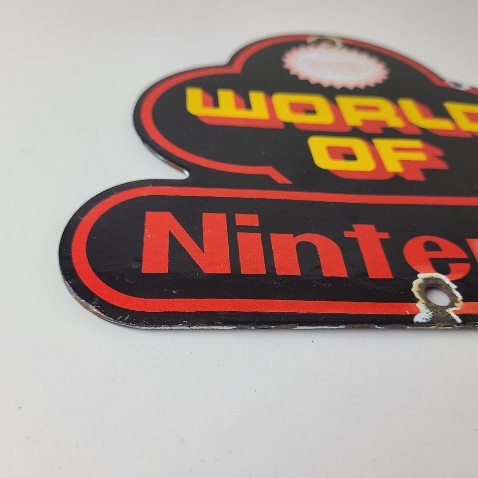 Vintage Nintendo Video Game Sign - Video Game Console Porcelain Gas Pump Sign - Image 7