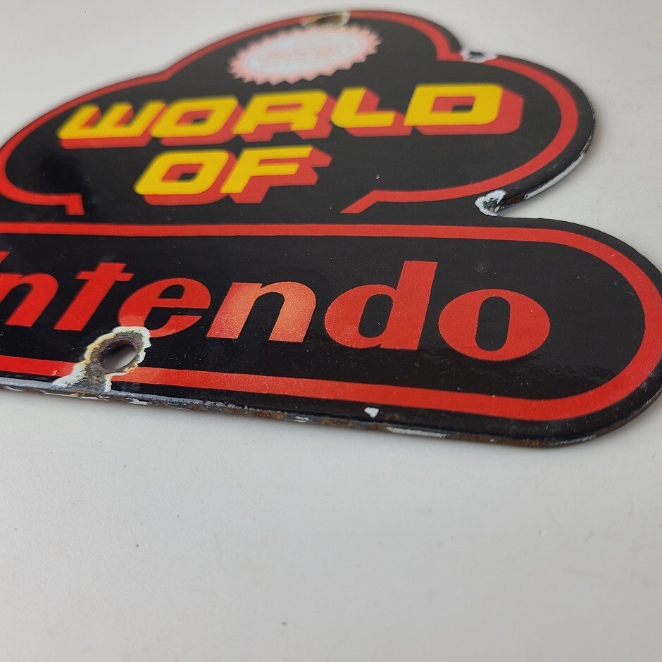 Vintage Nintendo Video Game Sign - Video Game Console Porcelain Gas Pump Sign - Image 10