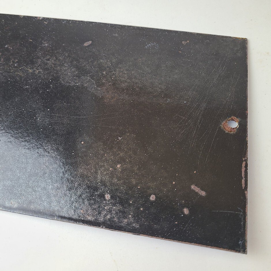 Vintage Nude Beach Sign - No Peeking Gas Pump Porcelain Sign - Image 14