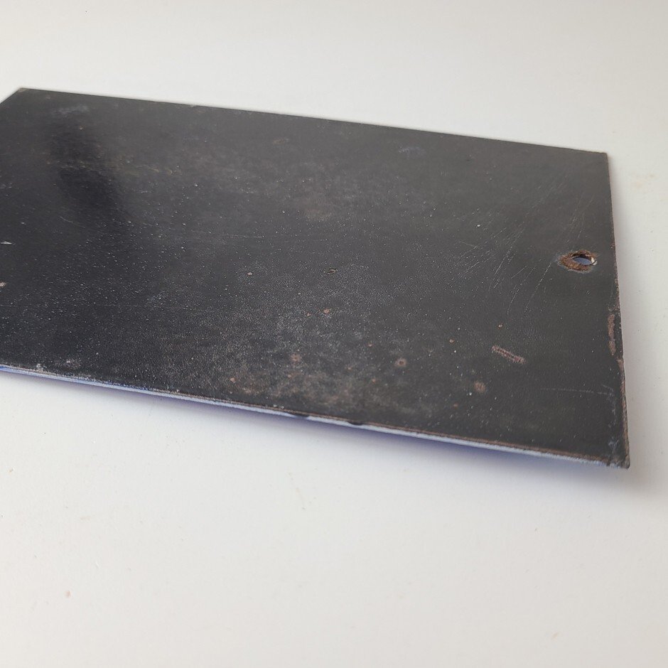 Vintage Nude Beach Sign - No Peeking Gas Pump Porcelain Sign - Image 15