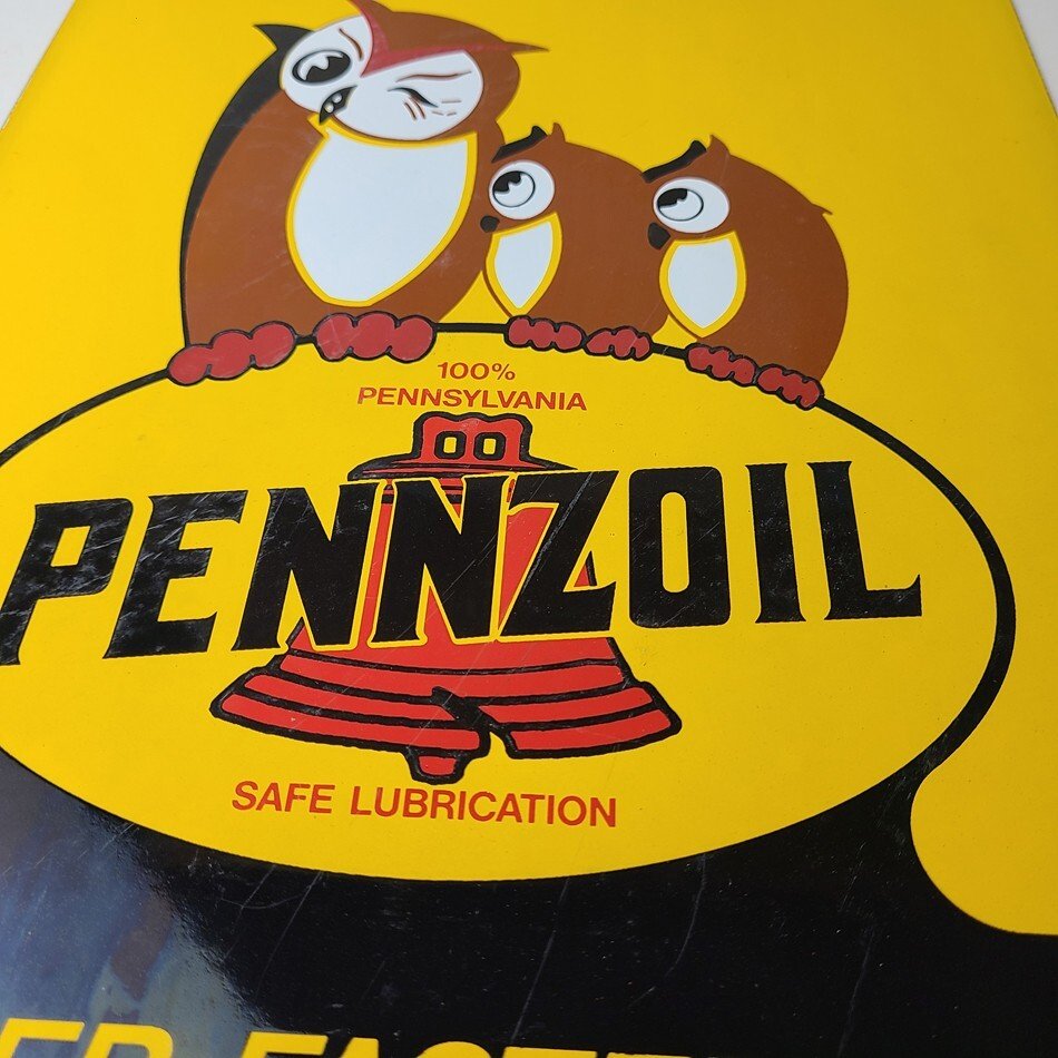 Vintage Pennzoil Porcelain Sign - Porcelain Gas Advertising Pennsylvania Sign - Image 12