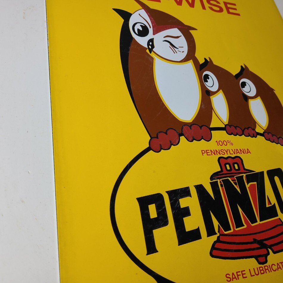 Vintage Pennzoil Porcelain Sign - Porcelain Gas Advertising Pennsylvania Sign - Image 6