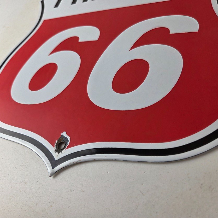 Vintage Porcelain Sign - Phillips 66 Gas Pump Service Station Sign - Image 14