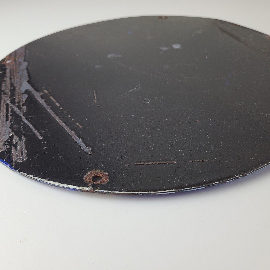 Vintage Public Telephones Sign - American Telegraph Gas Pump Porcelain Sign - Image 14