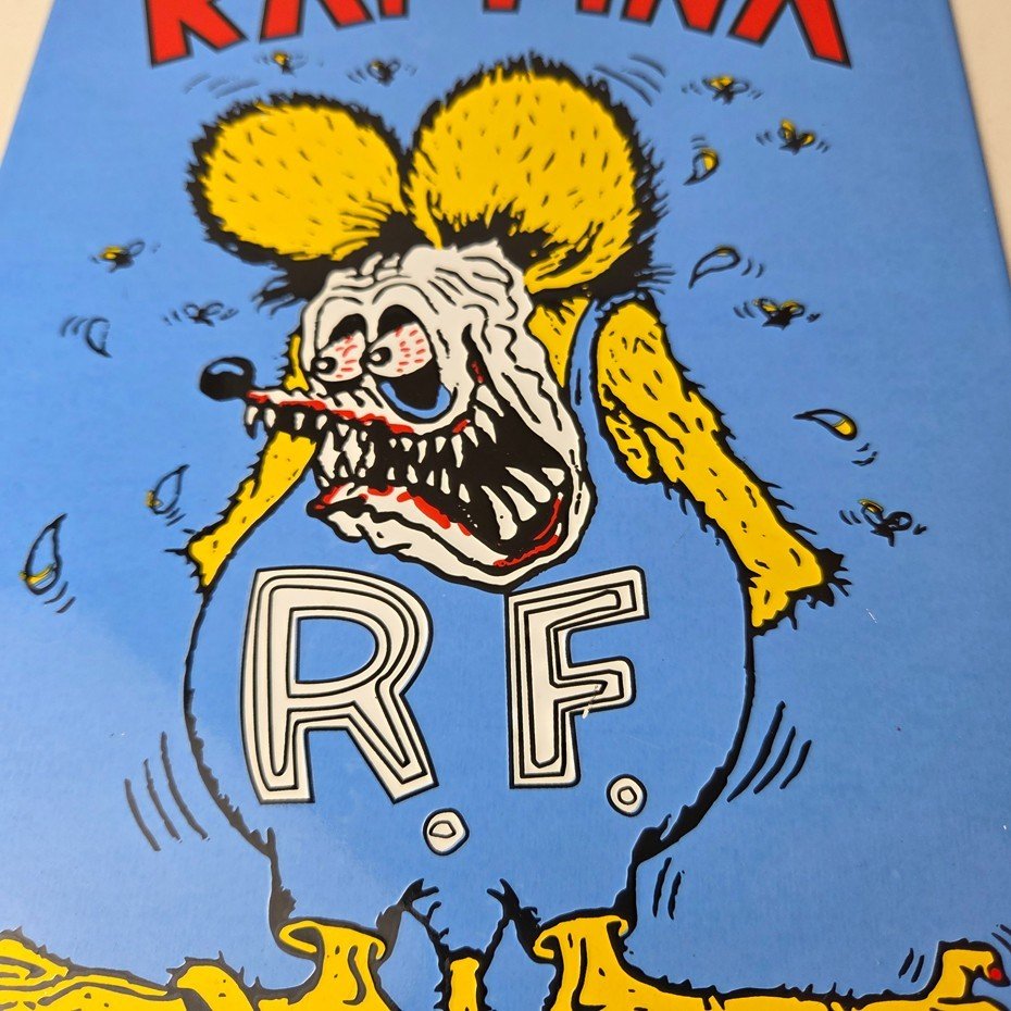Vintage Rat Fink Sign - Big Daddy Roth Gas Pump Porcelain Garage Shop Sign - Image 4