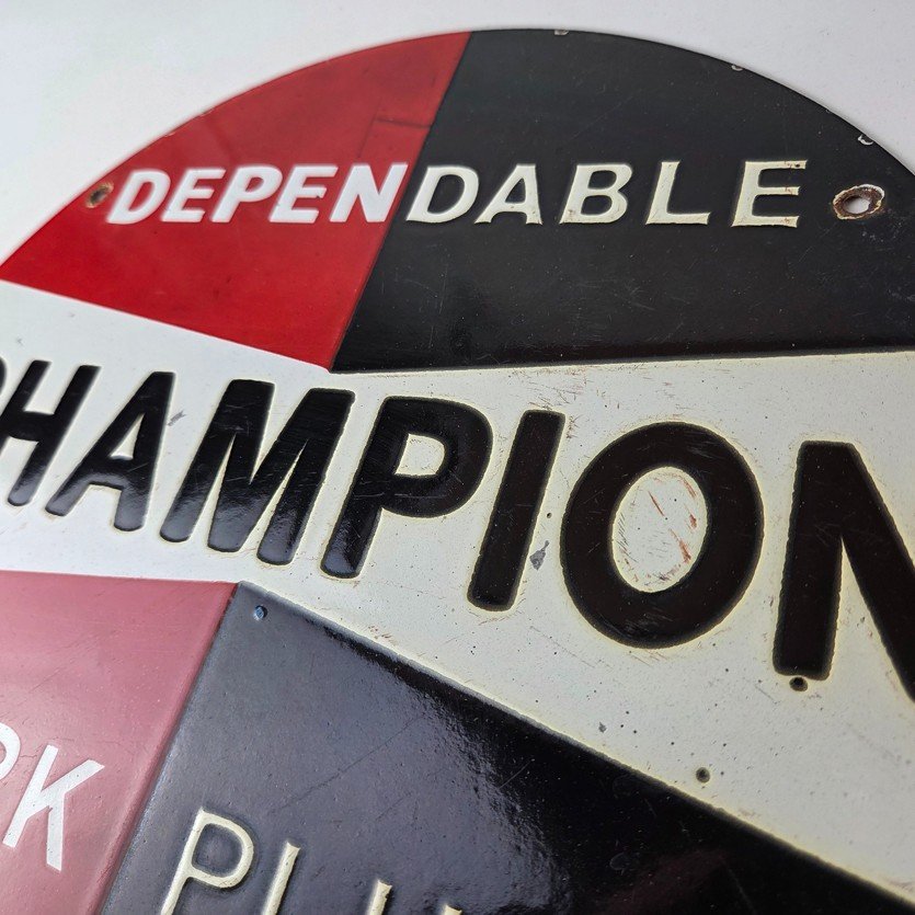 Vintage Spark Plugs Sign - Automotive Garage Shop Mechanic Gas Pump Plate Sign - Image 12