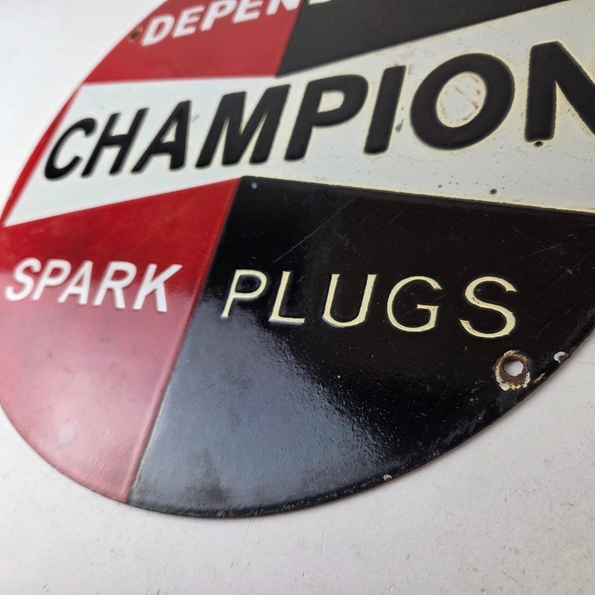 Vintage Spark Plugs Sign - Automotive Garage Shop Mechanic Gas Pump Plate Sign - Image 14