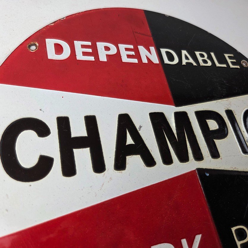 Vintage Spark Plugs Sign - Automotive Garage Shop Mechanic Gas Pump Plate Sign - Image 5