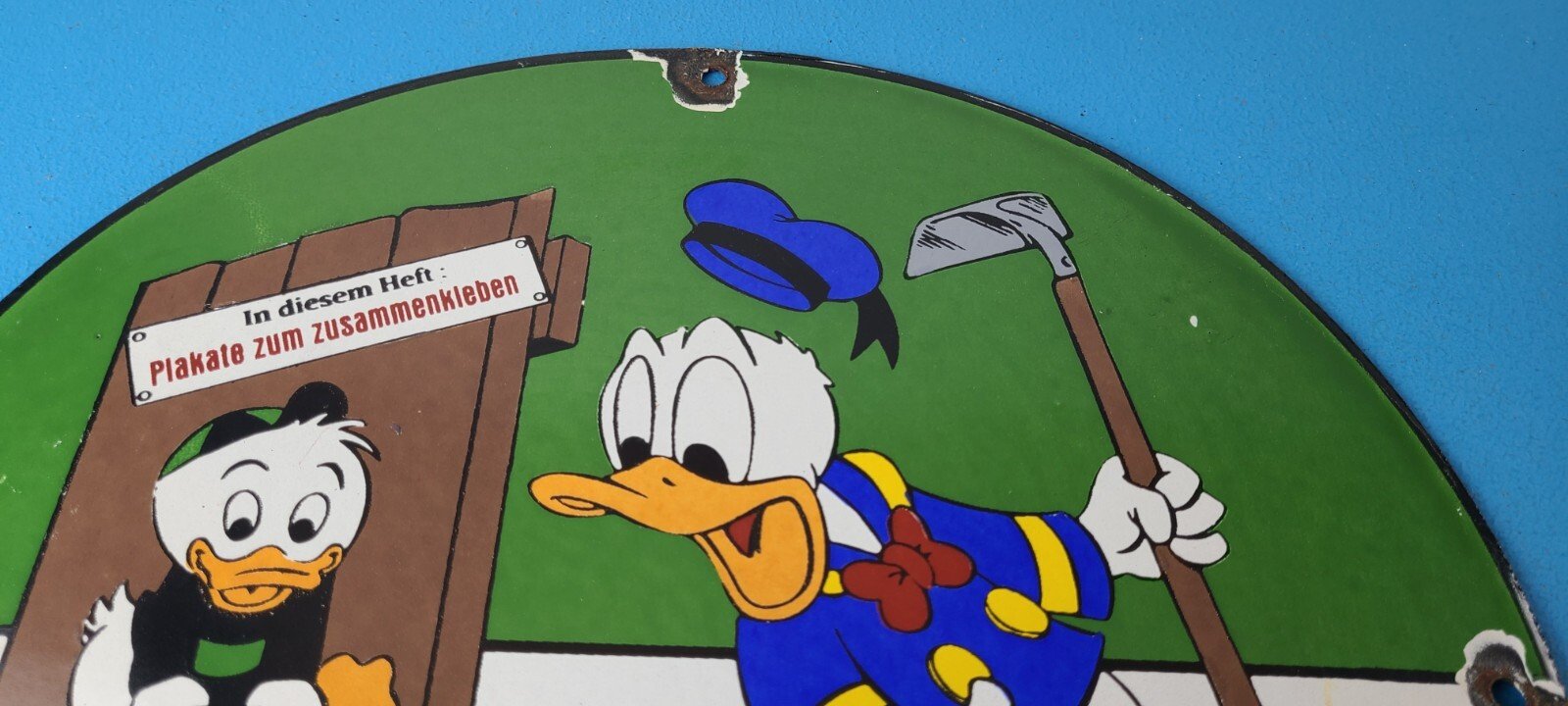 Vintage Standard Gasoline Sign - Unsurpassed Walt Disney Gas Pump Porcelain Sign - Image 13